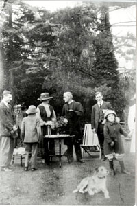 A garden party at Wood End House 1919 note Rev Joseph John Atkins